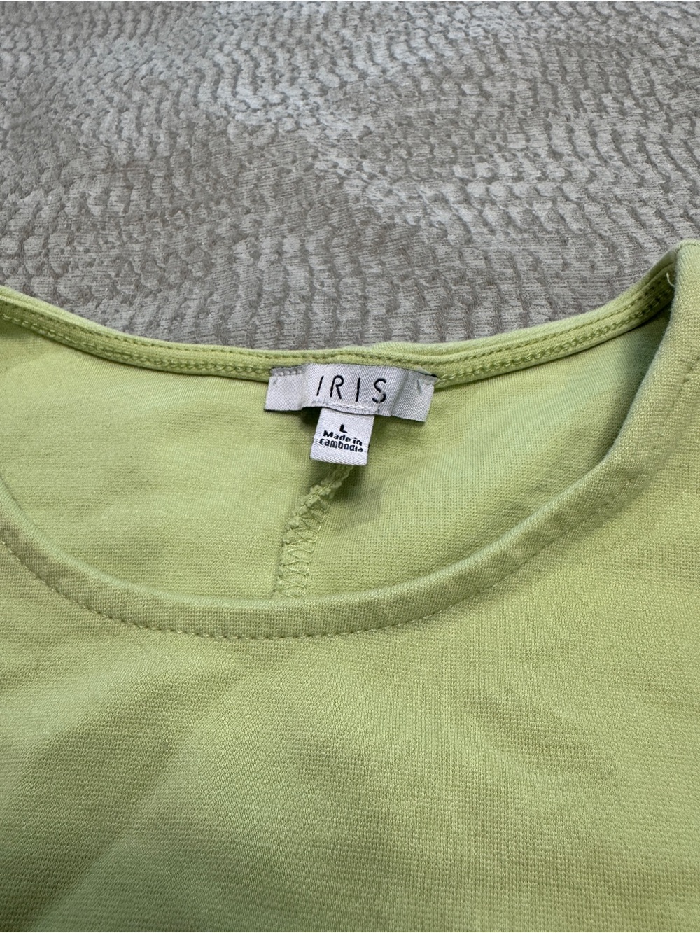 NWOT IRIS Lime Green Cut Out Bodycon Mini Dress Size M - Picture 4 of 8